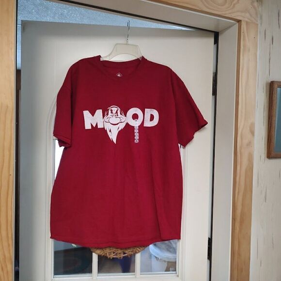 New Disney Red Grumpy Mood Shirt Size Unisex Adult XL - Picture 1 of 2